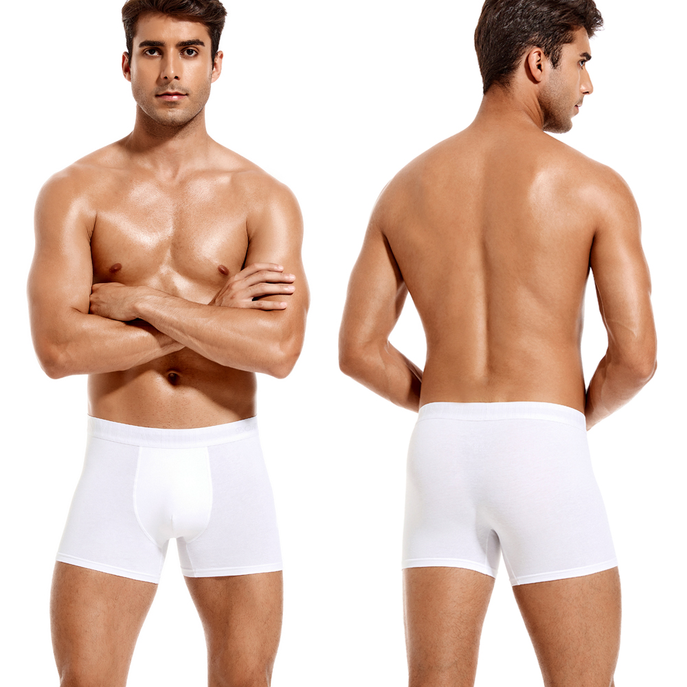6pcs White Men Panties Cotton  - Boxer Brief Pack Cotton recensione e prezzo