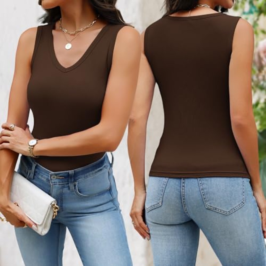 Chulianyouhuo Womens Sleeveles - Tank Top Ribbed recensione e prezzo