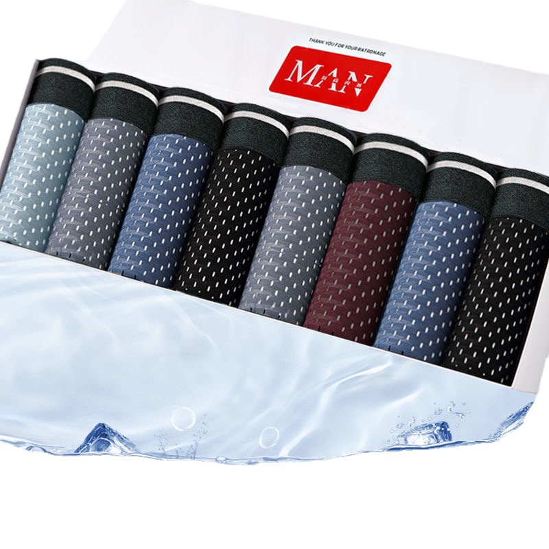 8pcs/Lot Men's Panties Ice Sil - Multi Pack Underwear recensione e prezzo