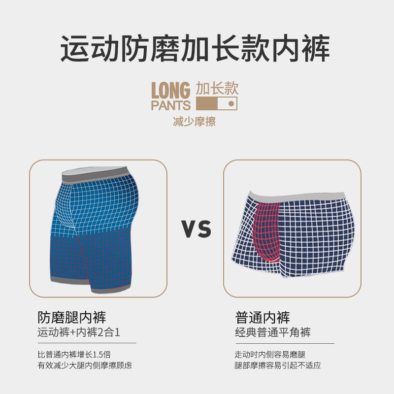2pcs/Lot underpants leg up lon - Long Leg Trunk Men recensione e prezzo