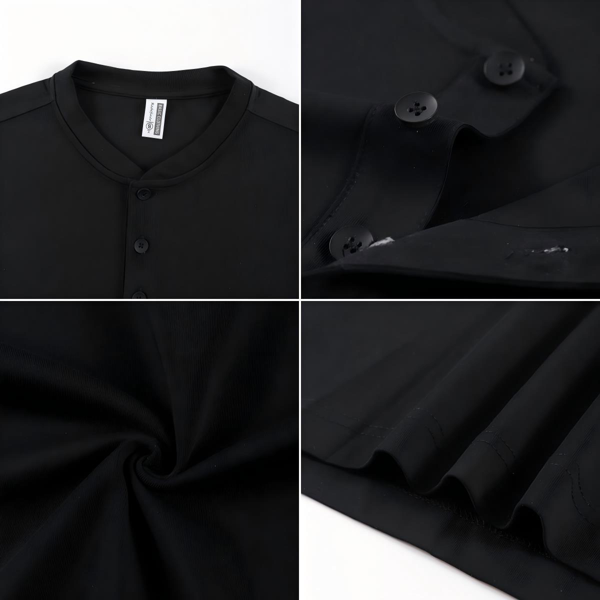 2026 NEW Solid Cotton Henley S - Undershirt Crew Neck recensione e prezzo