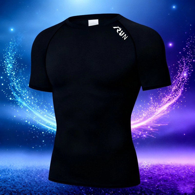 Men Quick Dry Compression Elas - T Shirt Tight Fit recensione e prezzo