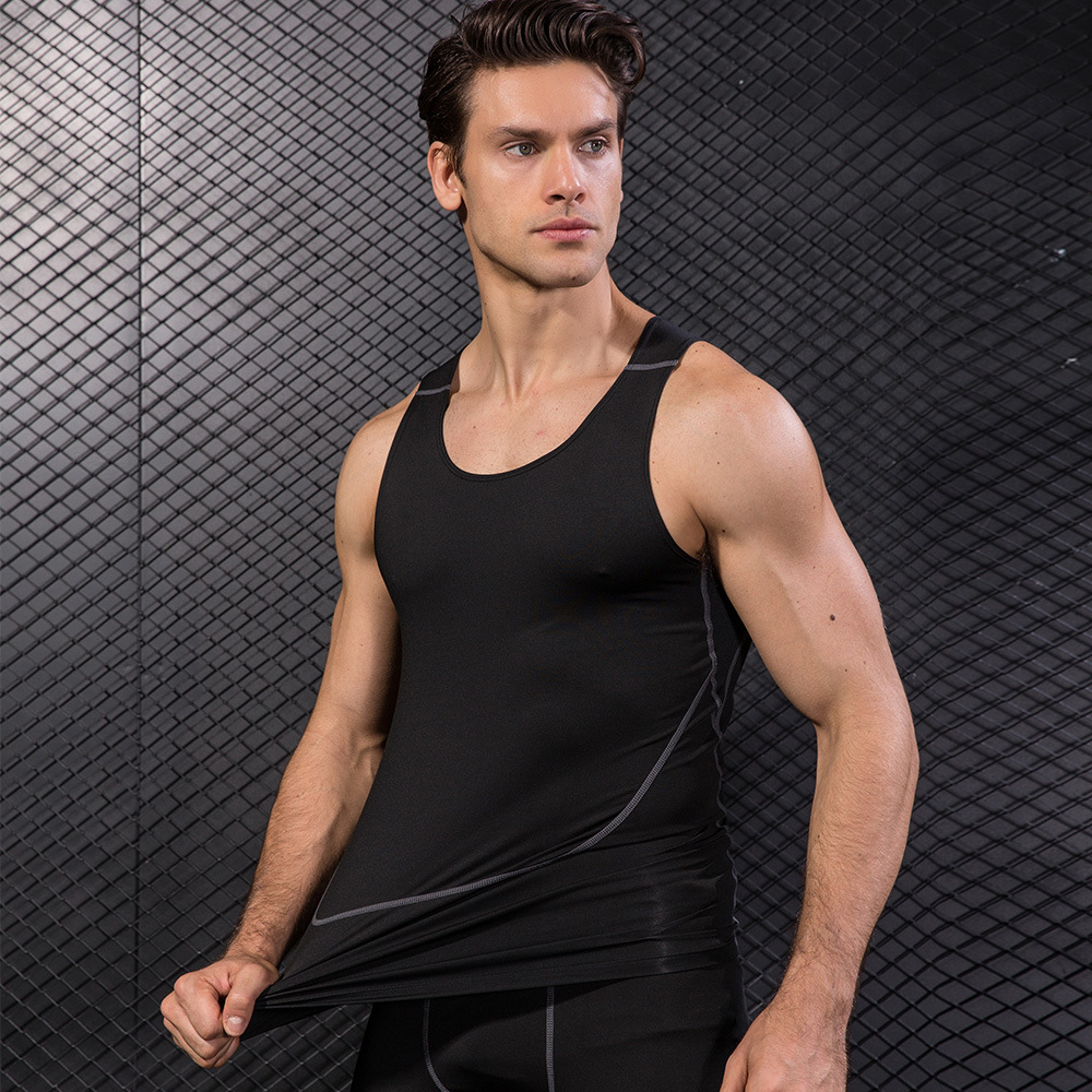 Men Black Sport Skinny Vest Ti - Base Layer Top recensione e prezzo