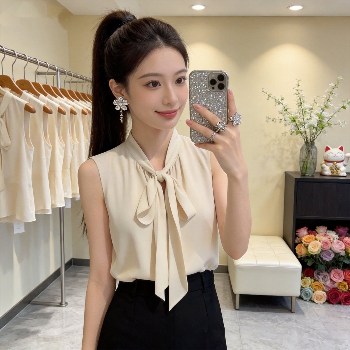 Women's Chiffon Sleeveless Ves - Sleeveless Undershirt recensione e prezzo