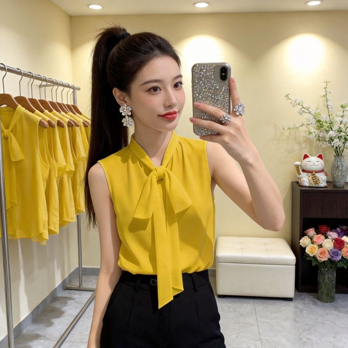 Women's Chiffon Sleeveless Ves - Sleeveless Undershirt recensione e prezzo