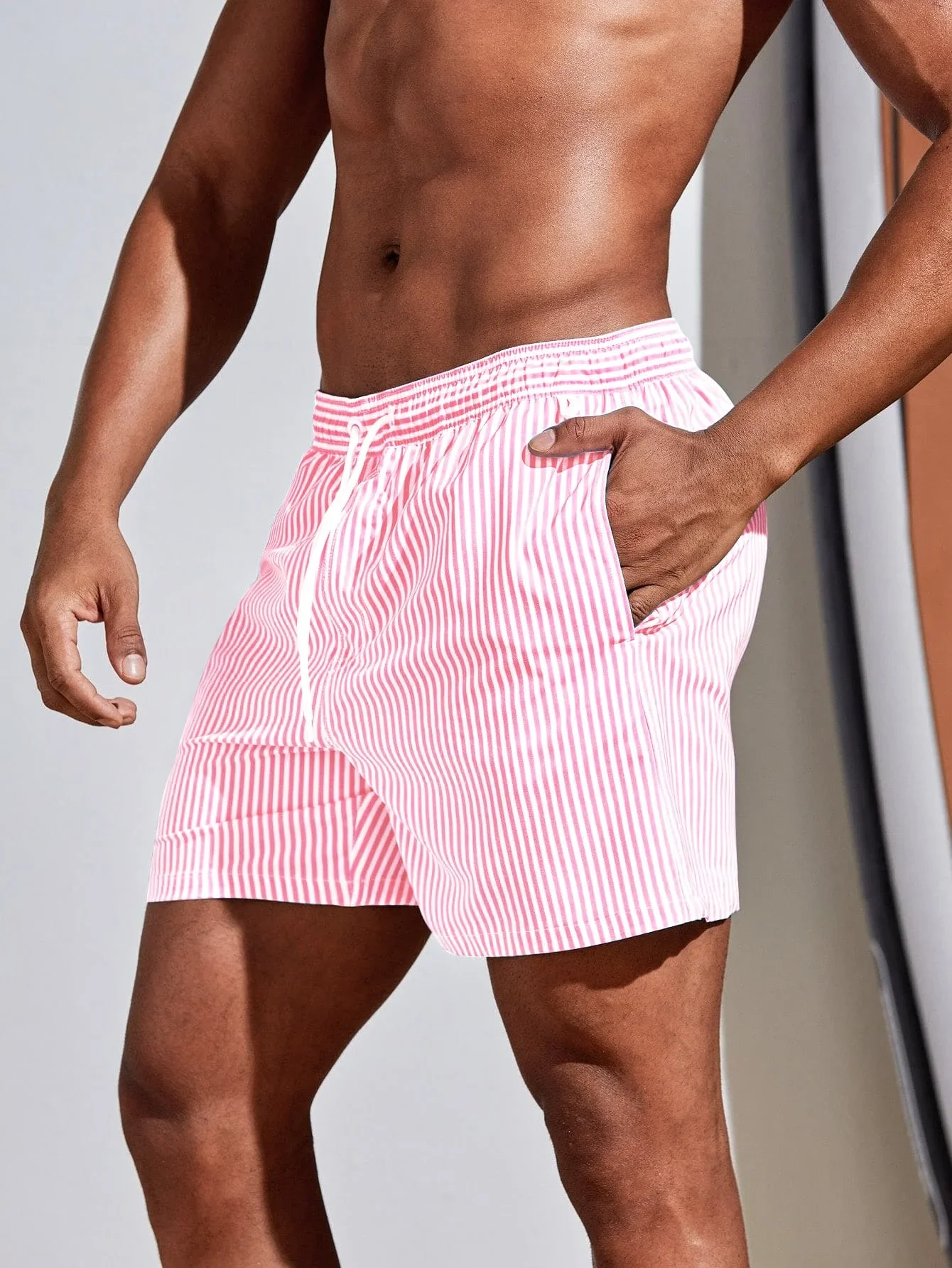 Men Vertical Striped Drawstrin - Bamboo Fiber Trunk recensione e prezzo