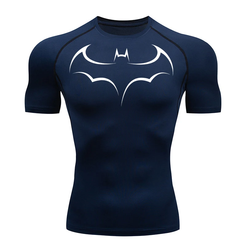 Bat Printed Men's Tight T-Shir - T Shirt Tight Fit recensione e prezzo