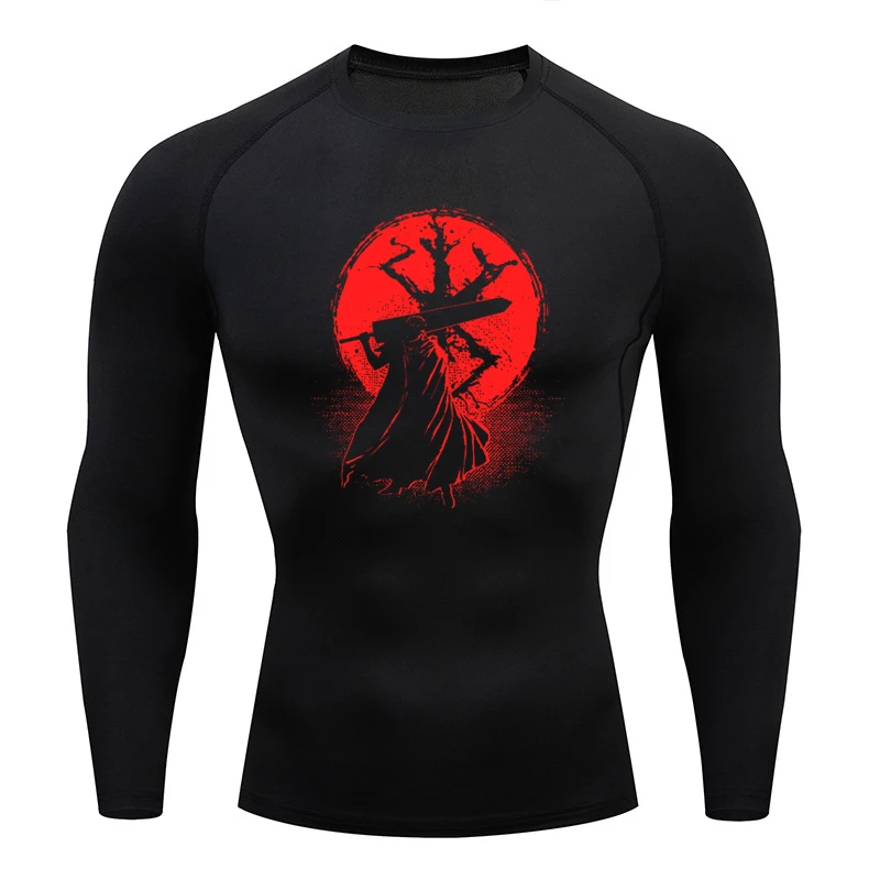 Sportswear for Men Gym Anime B - T Shirt Tight Fit recensione e prezzo