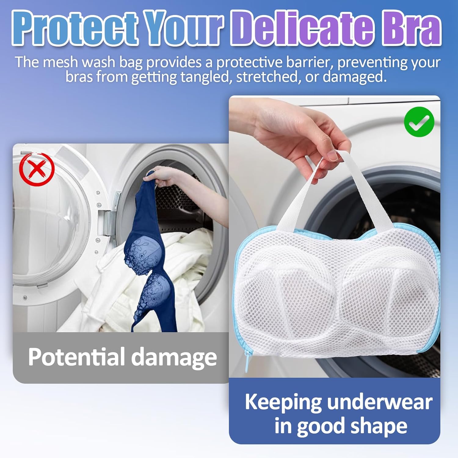 2-Pack Bra Wash Bags- Non-Defo - Multi Pack Underwear recensione e prezzo