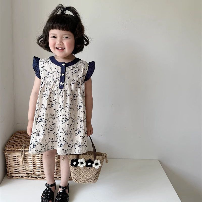 Girls summer floral dress 2024 - Undershirt Crew Neck recensione e prezzo