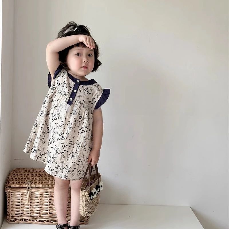 Girls summer floral dress 2024 - Undershirt Crew Neck recensione e prezzo