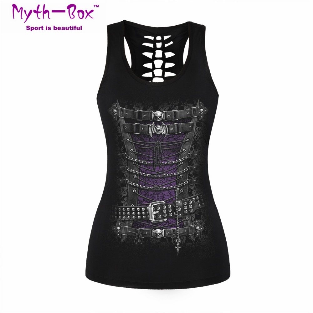Women Sport Vest Bad Cat Print - Sleeveless Undershirt recensione e prezzo