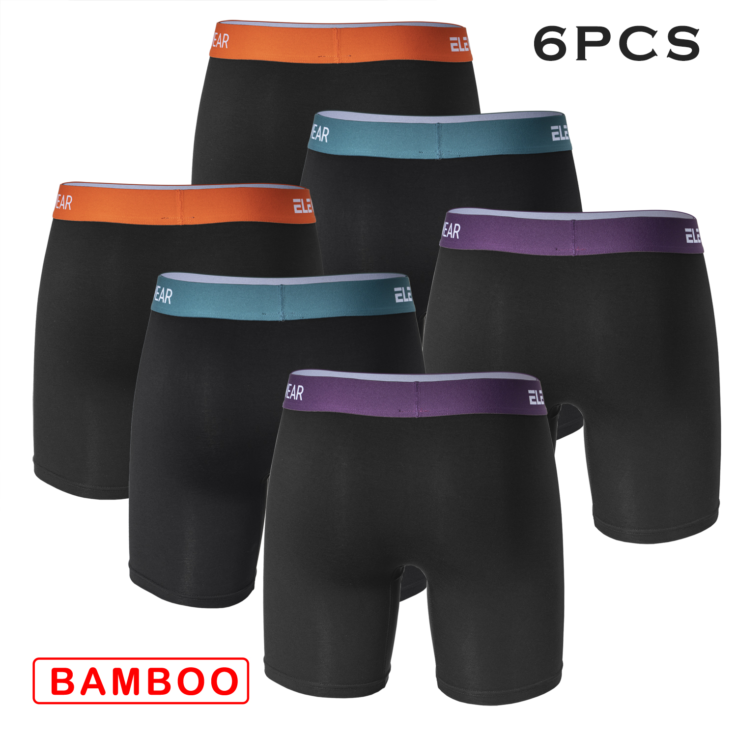 6 pcs Bamboo Men Underwear Wit - Boxer Shorts Modal recensione e prezzo