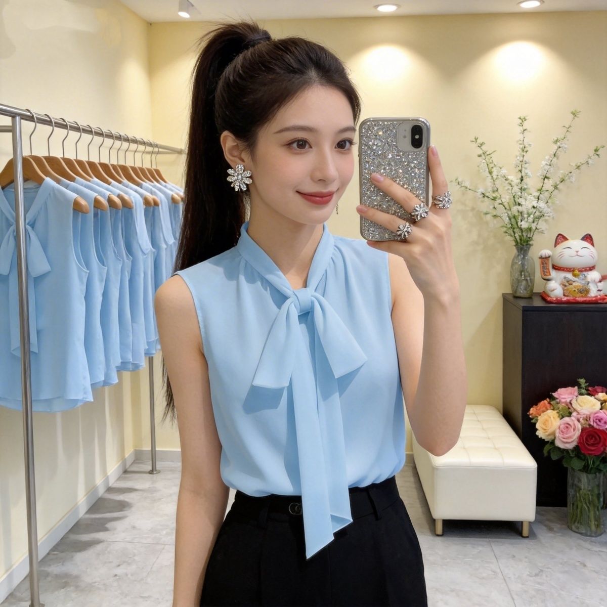 Women's Chiffon Sleeveless Ves - Sleeveless Undershirt recensione e prezzo