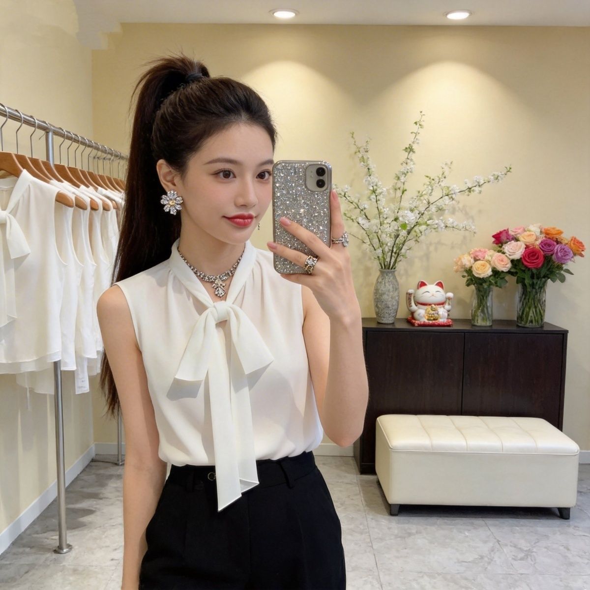 Women's Chiffon Sleeveless Ves - Sleeveless Undershirt recensione e prezzo