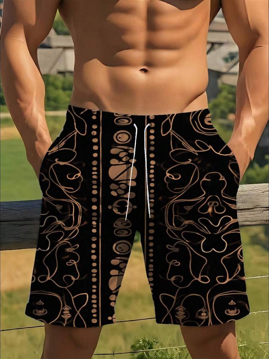 Mens Abstract Geometric Print  - Trunk Breathable Men recensione e prezzo