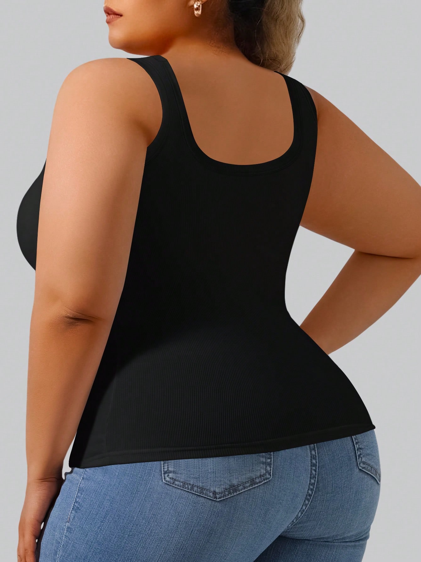 Plus Size Women's High Stretch - Tank Top Ribbed recensione e prezzo